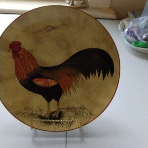 Harvey's rooster decorative plate